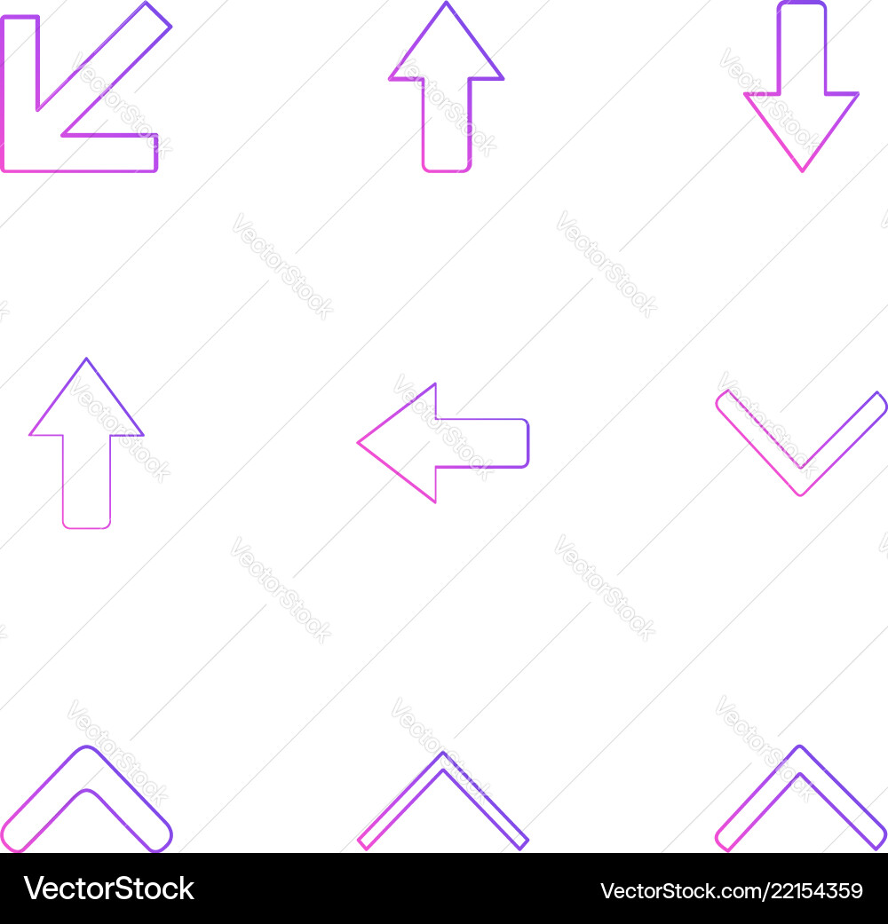 Arrows directions pointer arrow user vector image