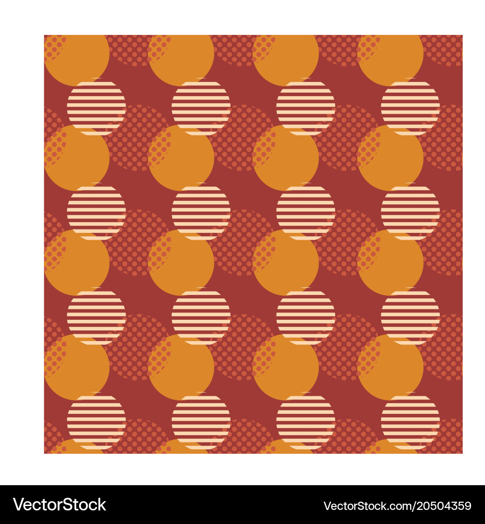 Broken chain circle seamless pattern vector image