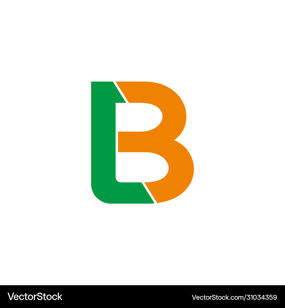 Buchstabe lb einfaches verknüpftes geometrisches Designsymbol Buchstabe lb einfaches verknüpftes geometrisches Designsymbol vektorbild