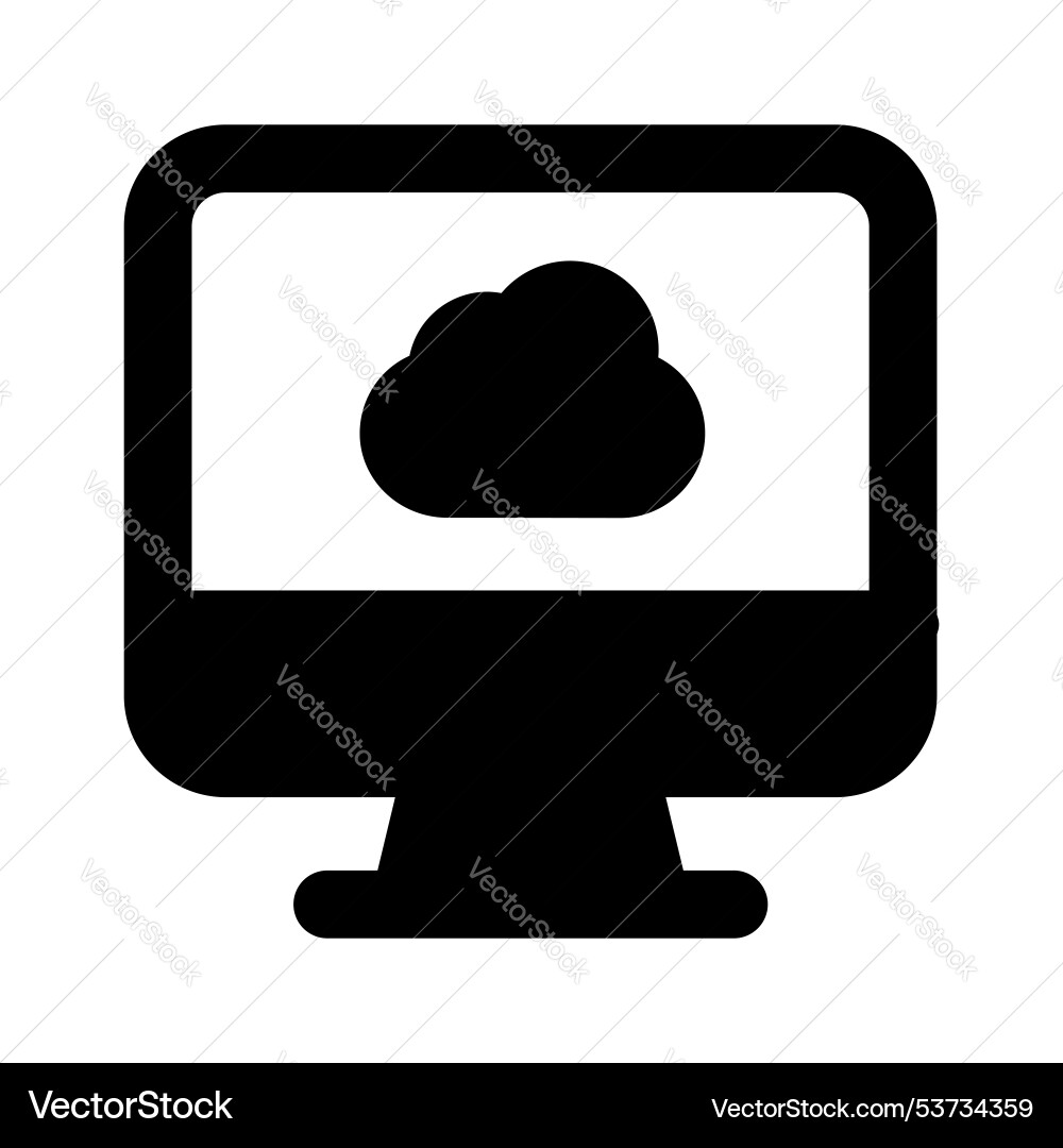 Cloud computing Vector Image