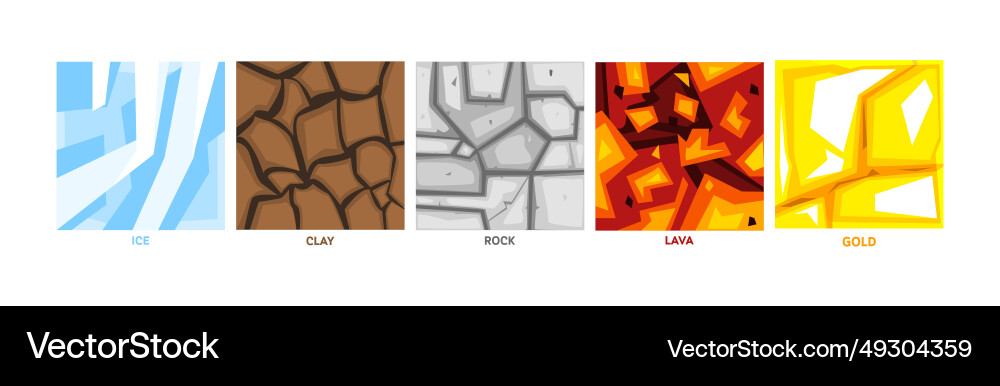 Different game ground square surface pattern Different game ground square surface pattern Vector Image