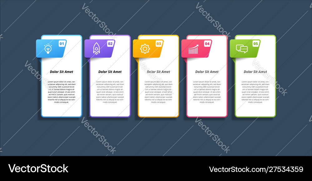 Infographic design elements option number Infographic design elements option number vector image