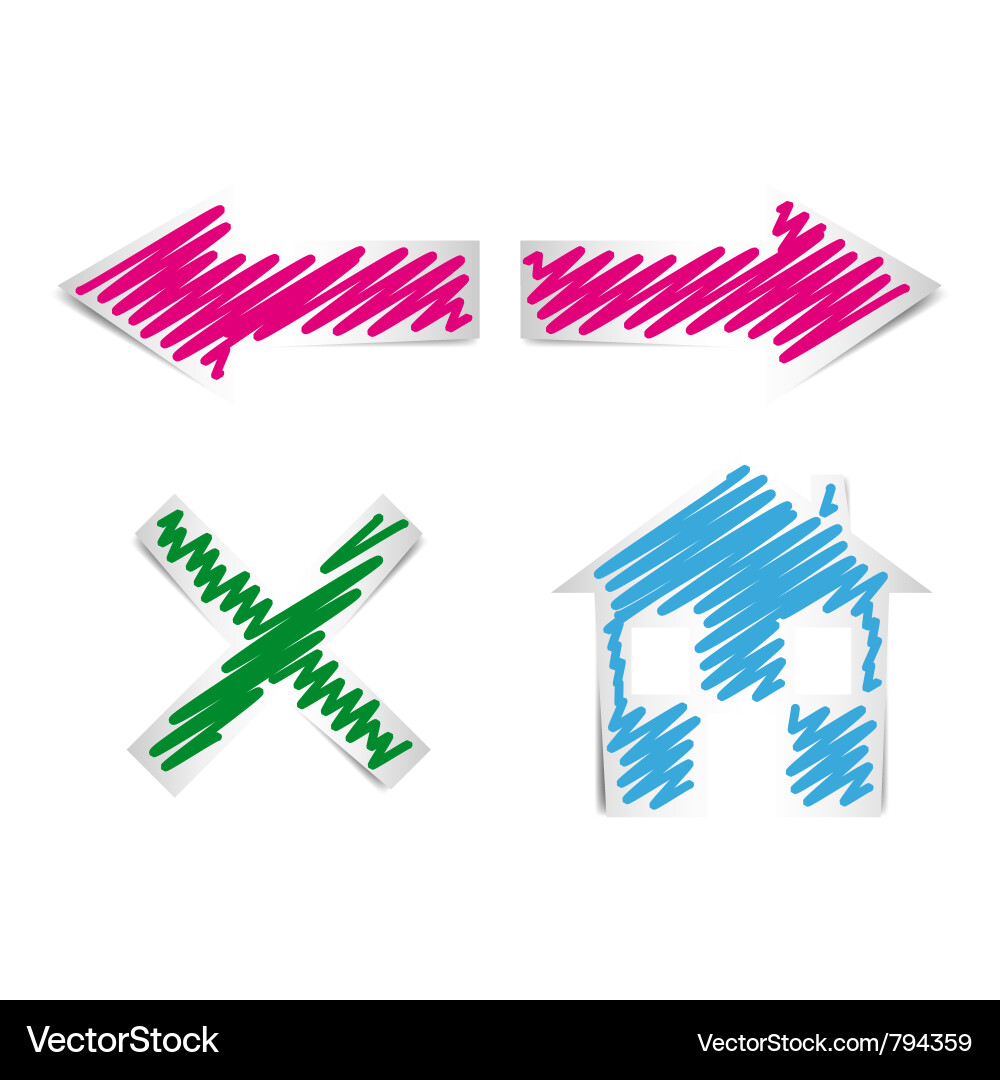 Internet browser navigation icons Vector Image