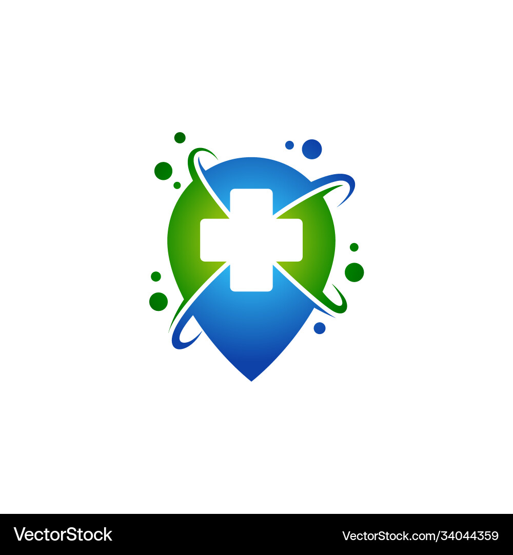 Logo der medizinischen Lage Logo der medizinischen Lage vektorbild