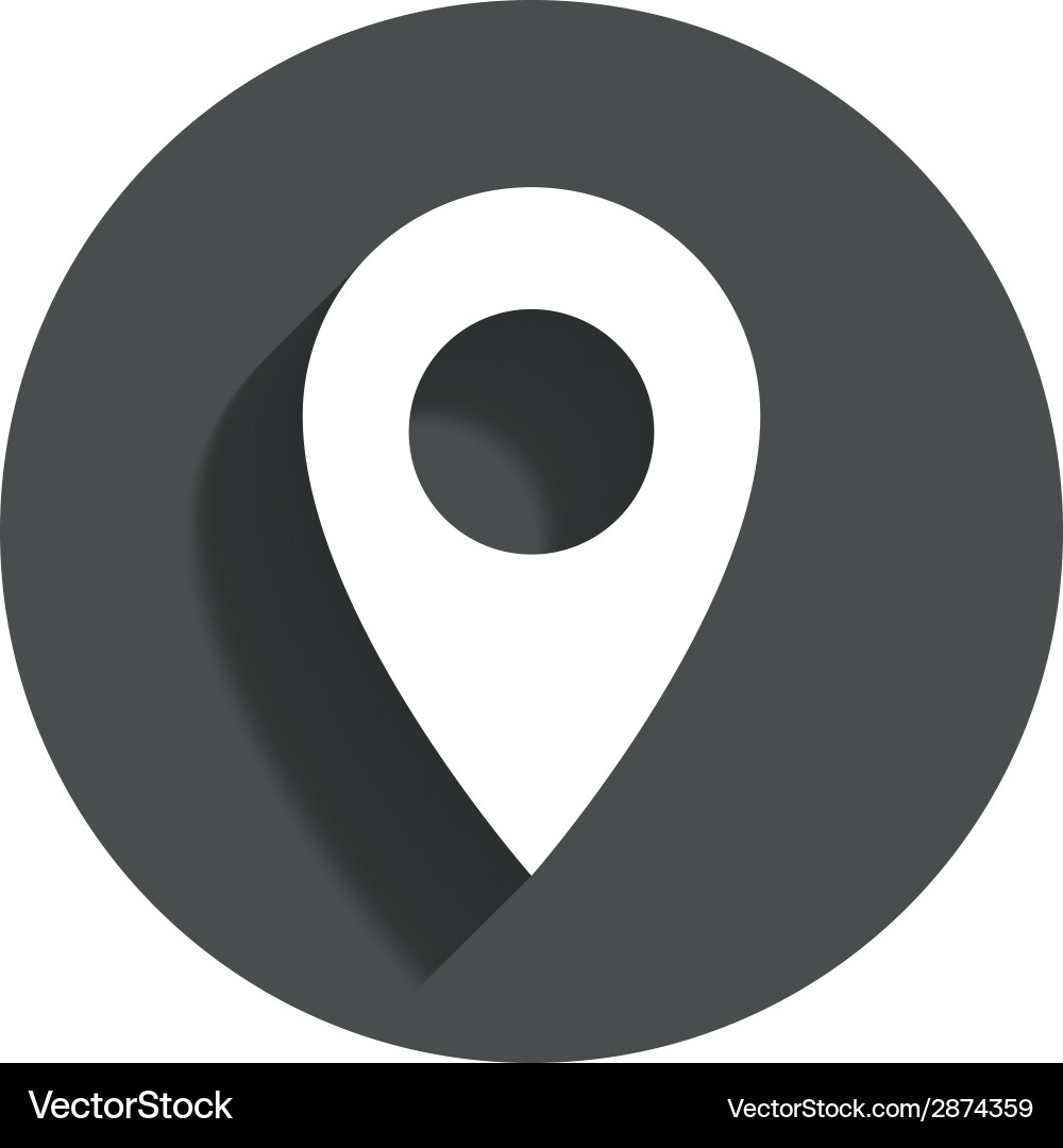 Map pointer icon gps location symbol vector image