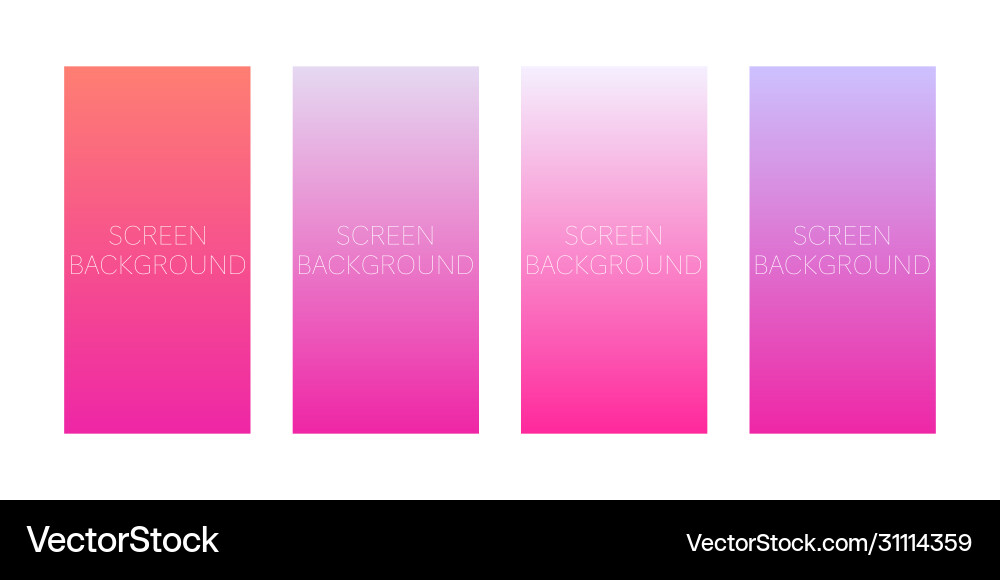 Set gradient backgrounds for device screen Set gradient backgrounds for device screen vector image