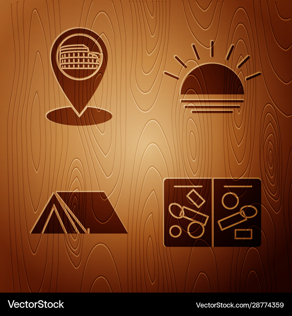 Set passport pages with visa stamps map pointer Set passport pages with visa stamps map pointer vector image