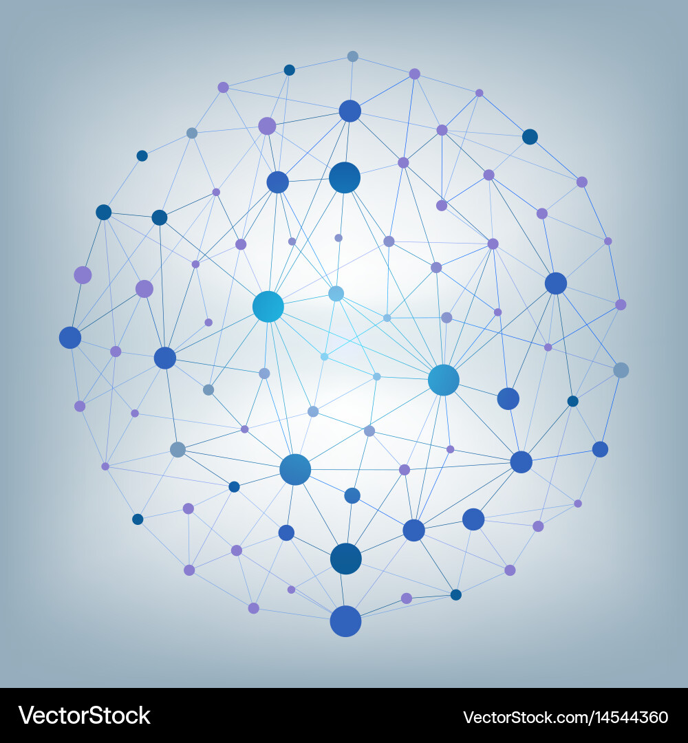 Abstract Particle Nexus vector image