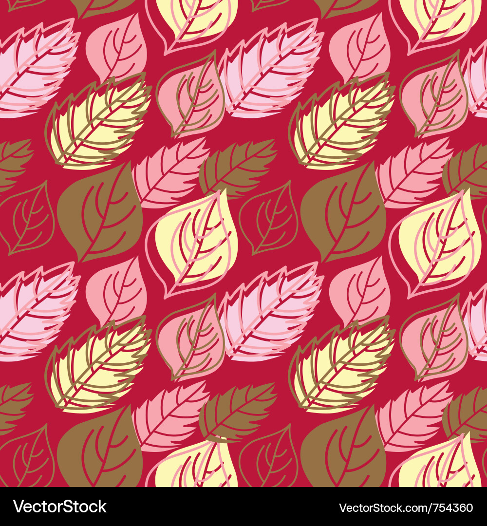 Autumn Leaf Pattern Vector Image