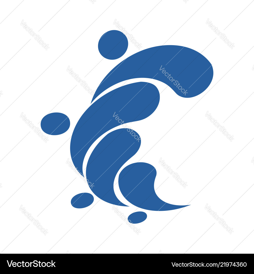 Circle logo design template infinite loop shape vector image