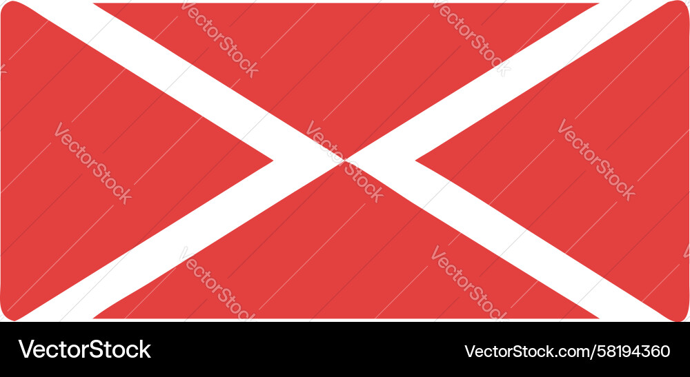 Interlocking Red X Pattern Vector Image