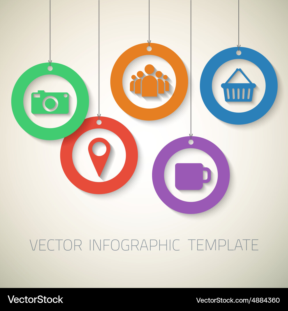 Web infographic template layout with icons could Vector Image