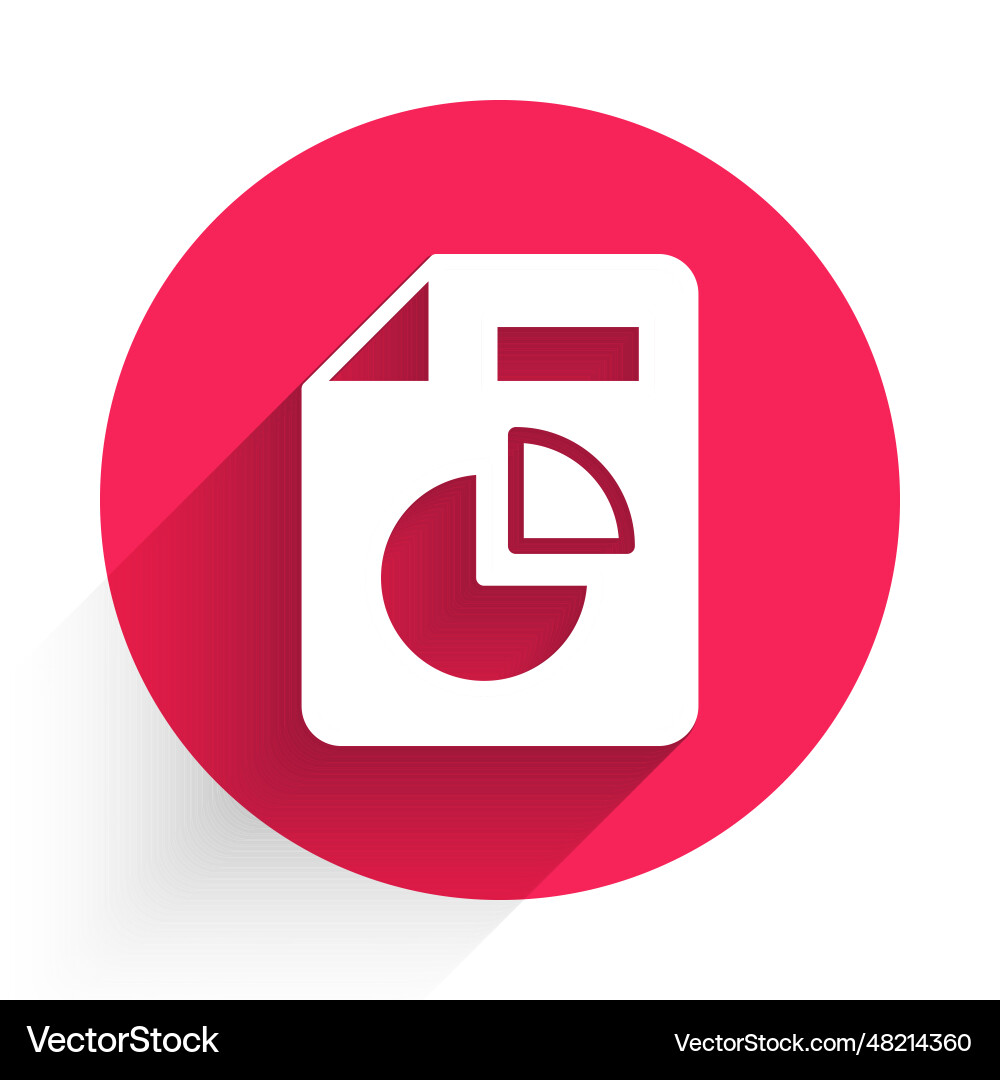 White document with graph chart icon isolated White document with graph chart icon isolated vector image
