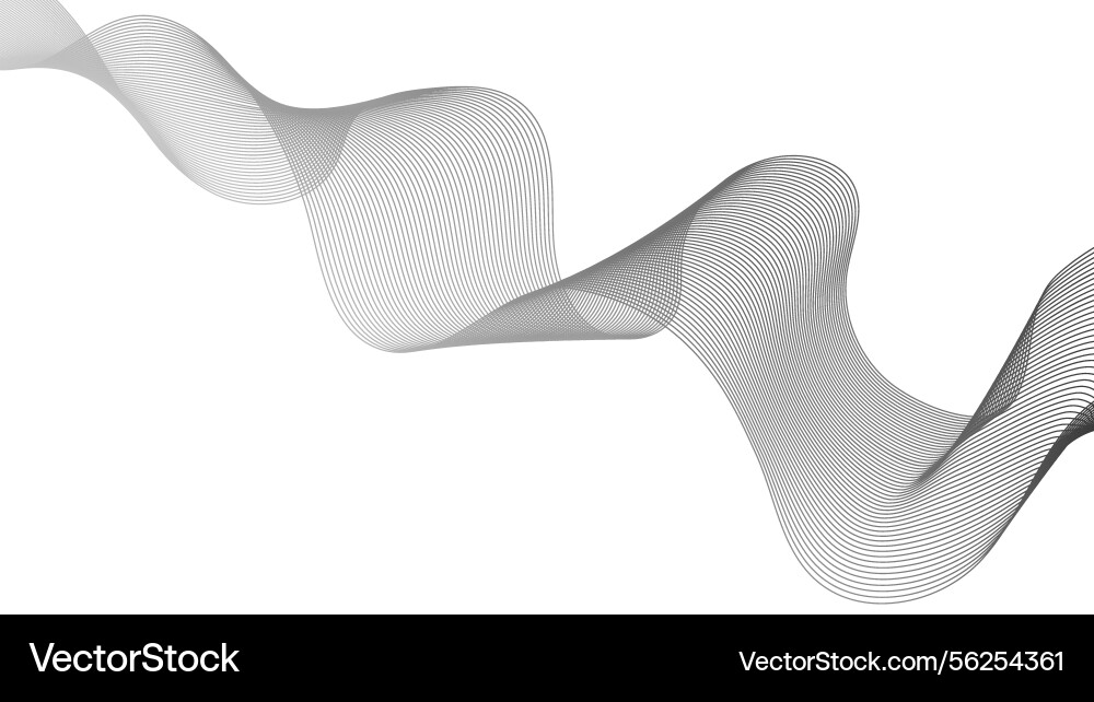 Abstract backdrop with grey wave gradient lines Abstract backdrop with grey wave gradient lines vector image