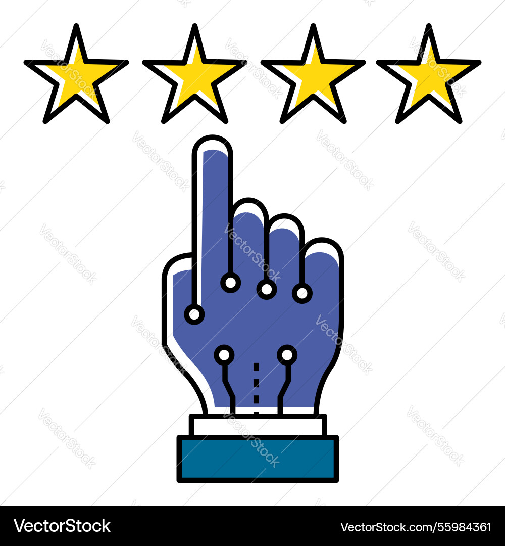 Automated ai review and smart analysis icon design Automated ai review and smart analysis icon design vector image
