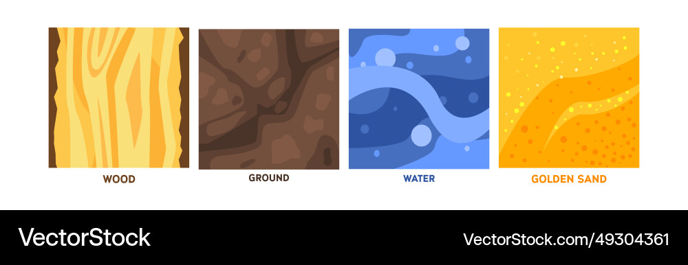 Different game ground square surface pattern Vector Image