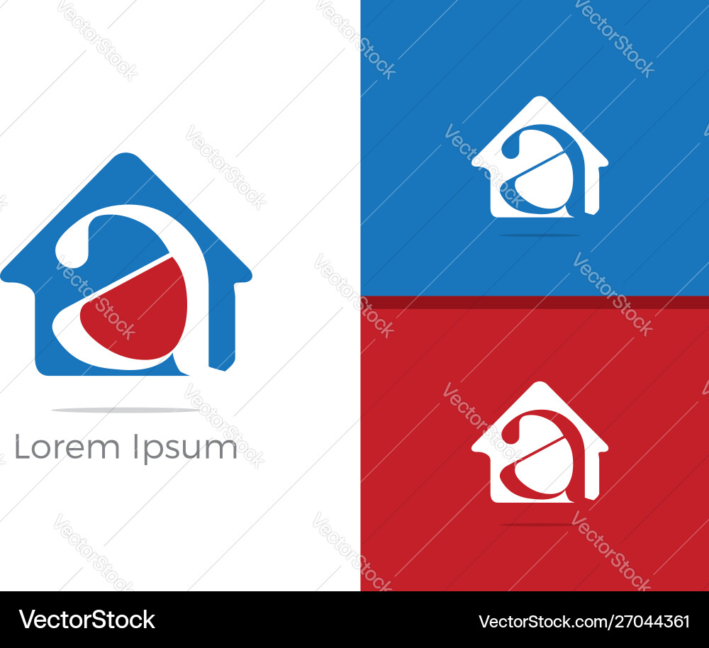 Ein Brief Logo Design Ein Brief Logo Design vektorbild