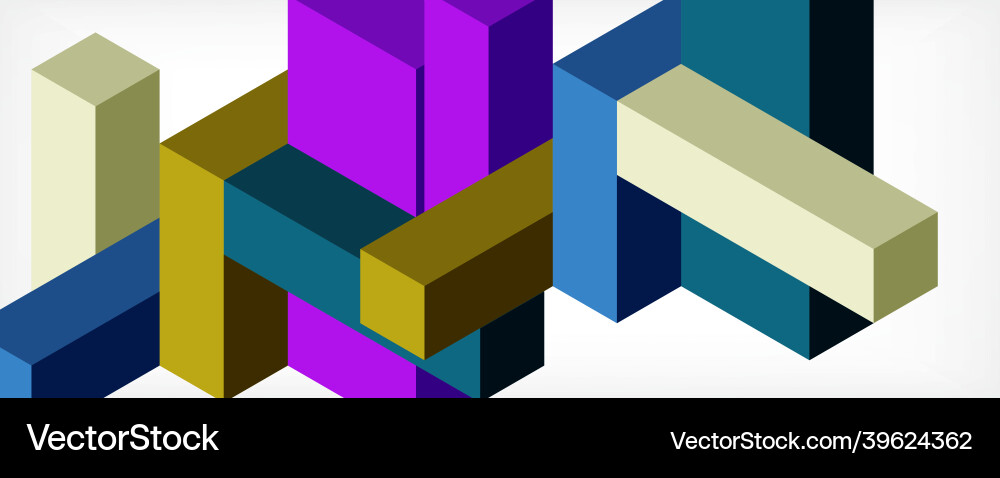 Abstract background 3d cubes cubic elements Abstract background 3d cubes cubic elements vector image