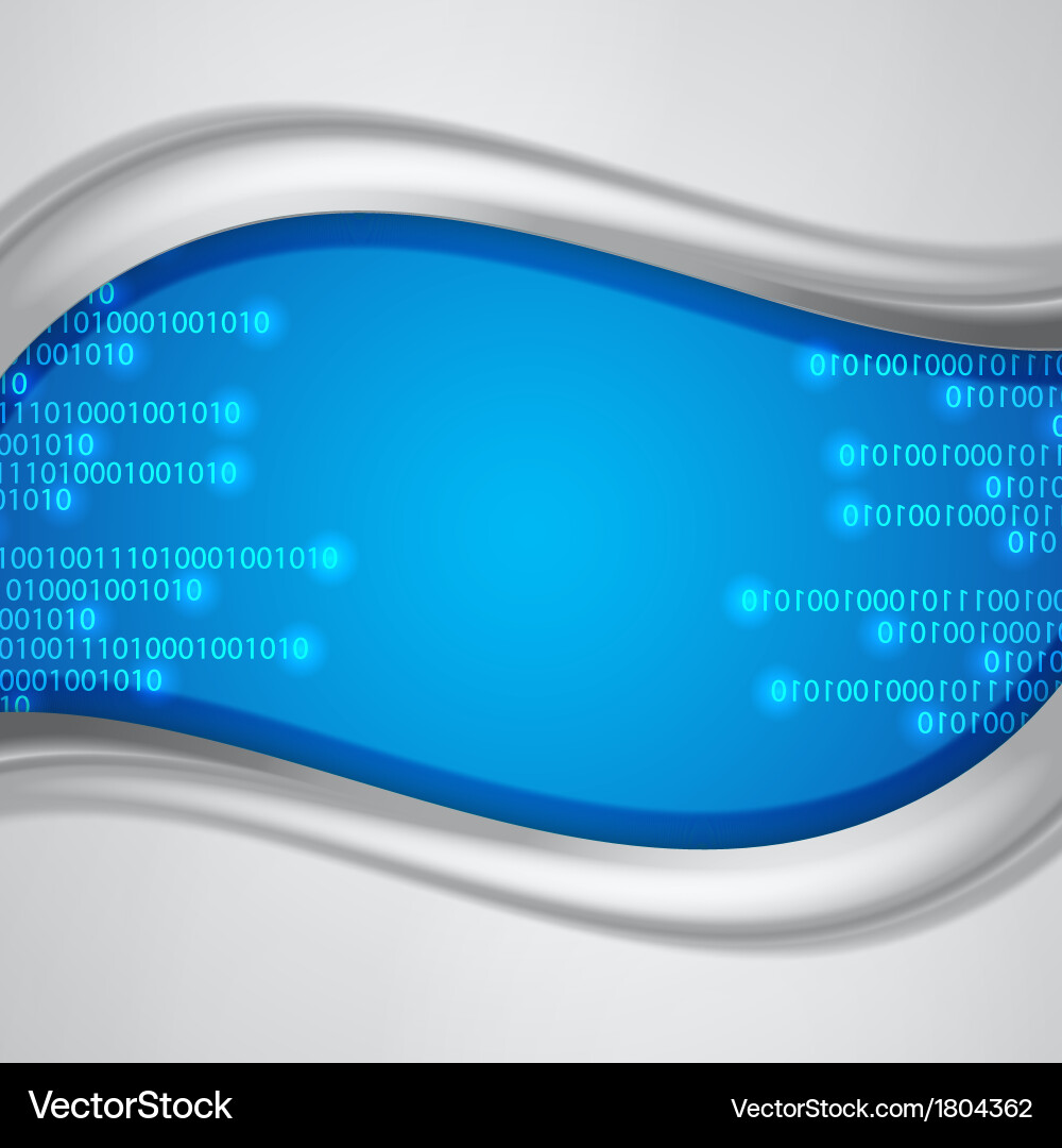 Binary Code Background Vector Image