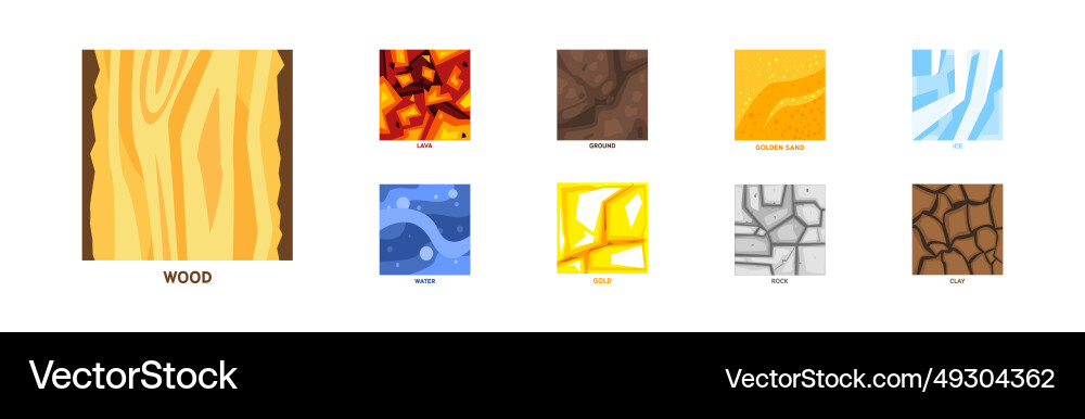 Different game ground square surface pattern Different game ground square surface pattern Vector Image