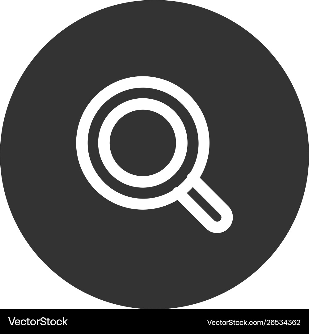 Magnifying icon in modern style for web site Magnifying icon in modern style for web site vector image