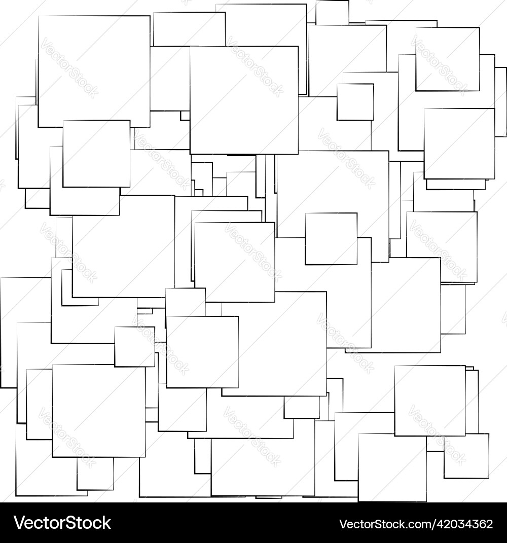 Random scattered squares pattern texture element Random scattered squares pattern texture element vector image
