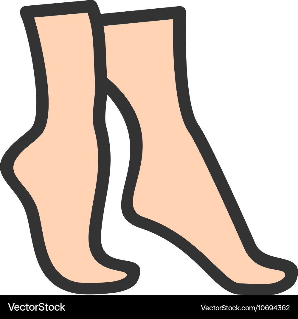 Tip toe Vector Image
