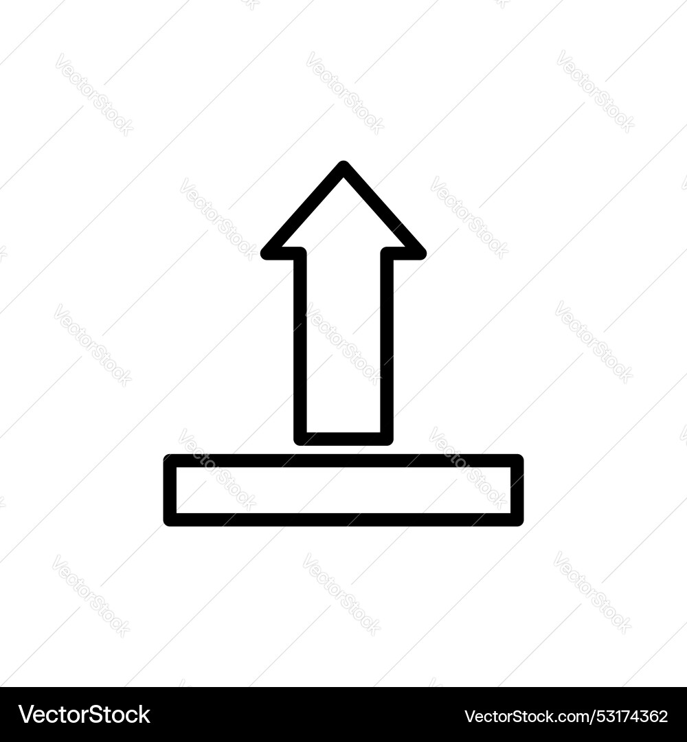 Upload icon set file image or document vector image