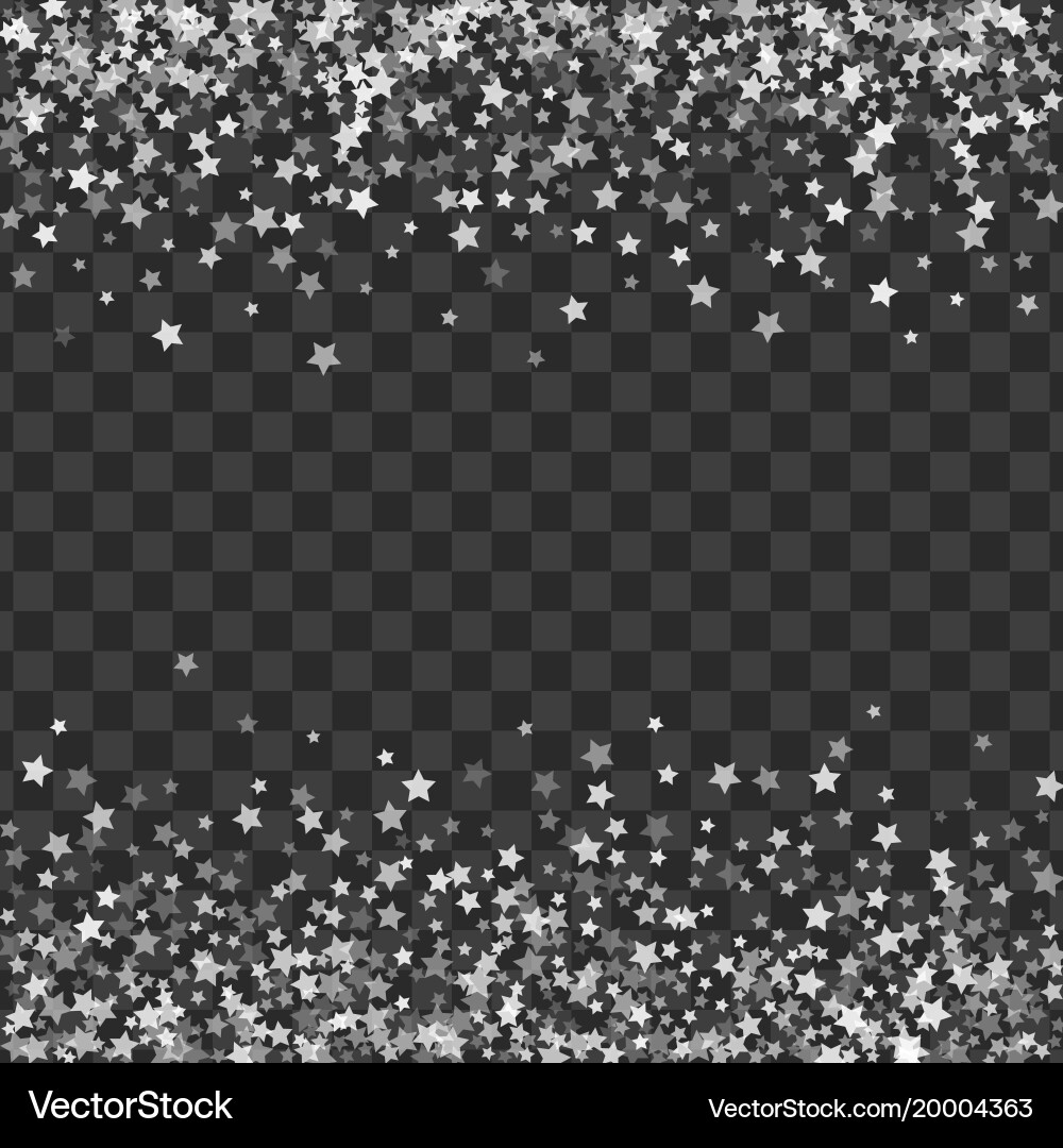 Abstract pattern of random falling stars vector image