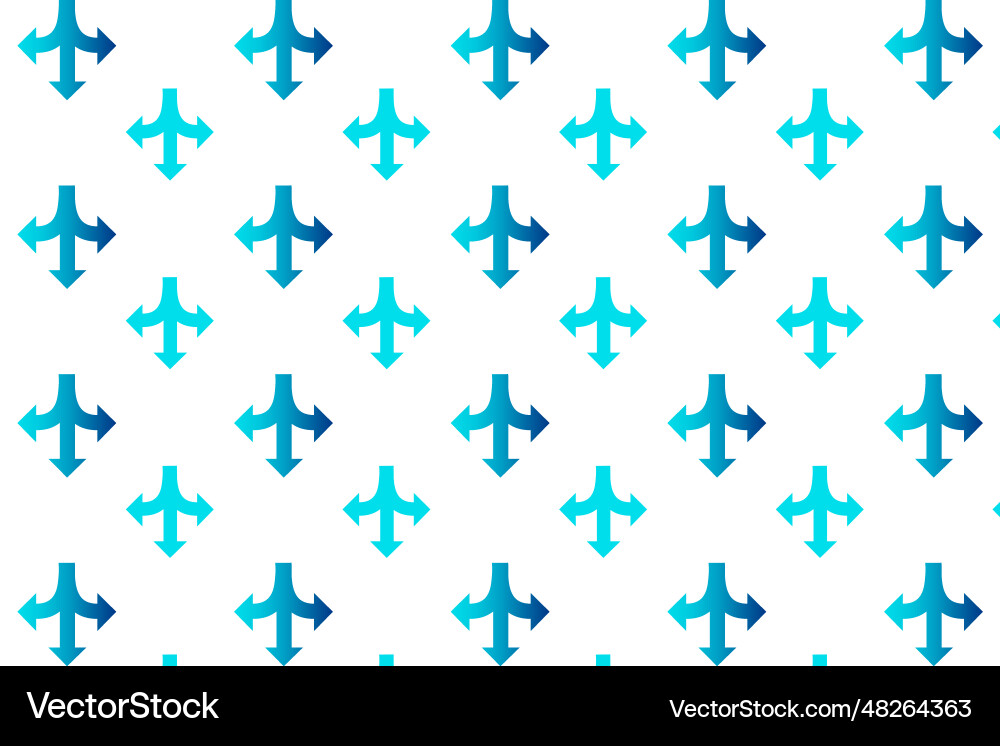 Abstract route arrow pattern background vector image