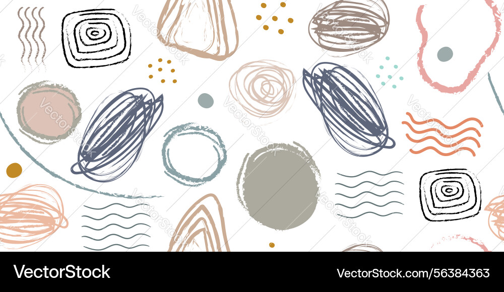 Abstract spots design elements seamless pattern Abstract spots design elements seamless pattern vector image