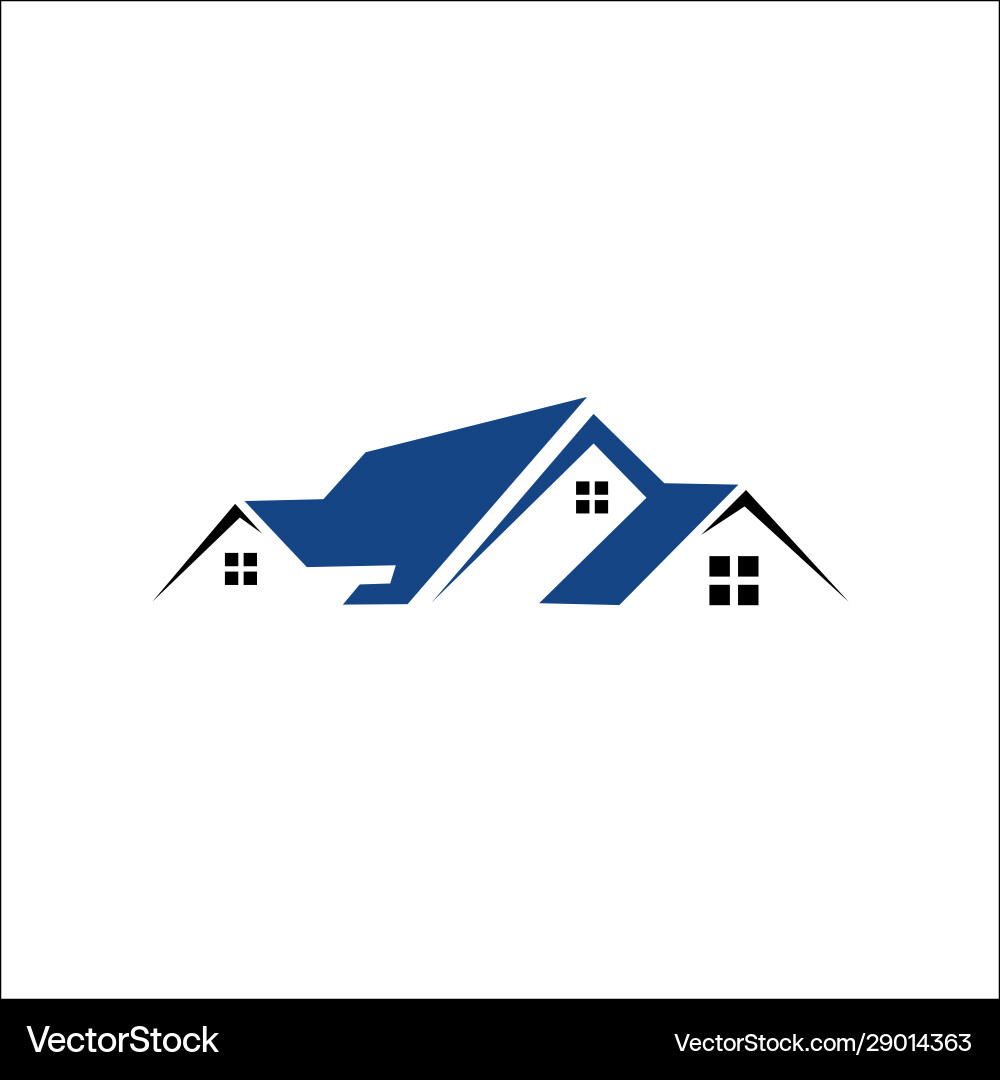 House logo group houses House logo group houses vector image