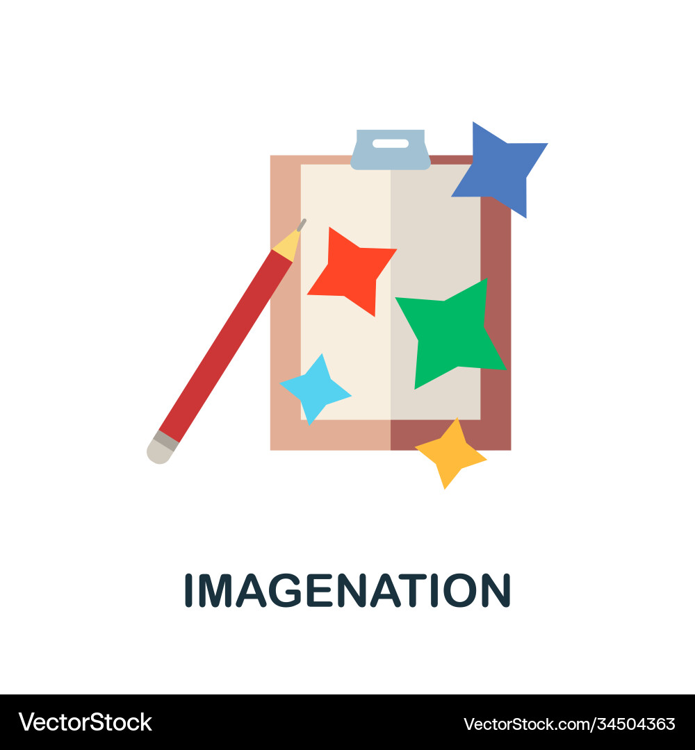 Imagenation icon simple element from core values Imagenation icon simple element from core values Vector Image