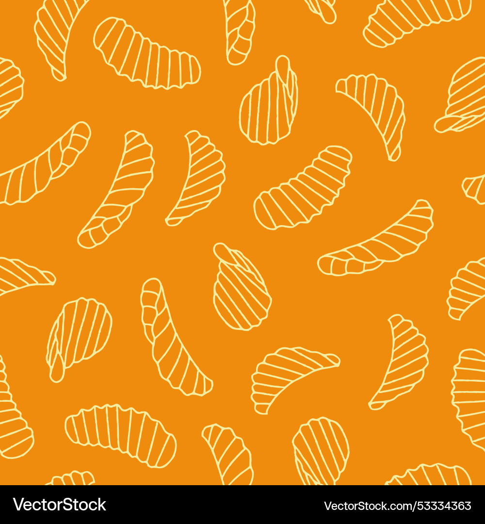 Outline chips seamless pattern for print Outline chips seamless pattern for print vector image
