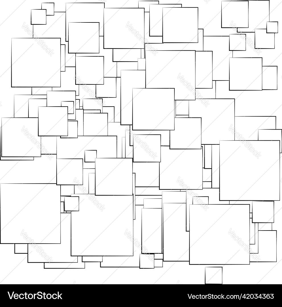 Random scattered squares pattern texture element Random scattered squares pattern texture element vector image