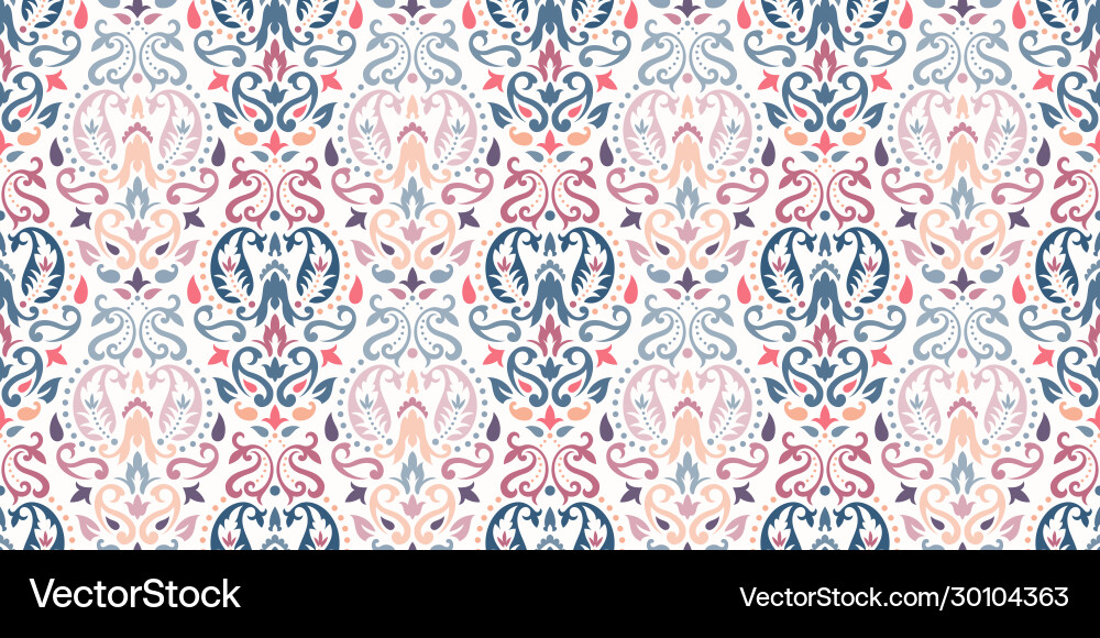 Rectangular seamless bandana print design Rectangular seamless bandana print design Vector Image