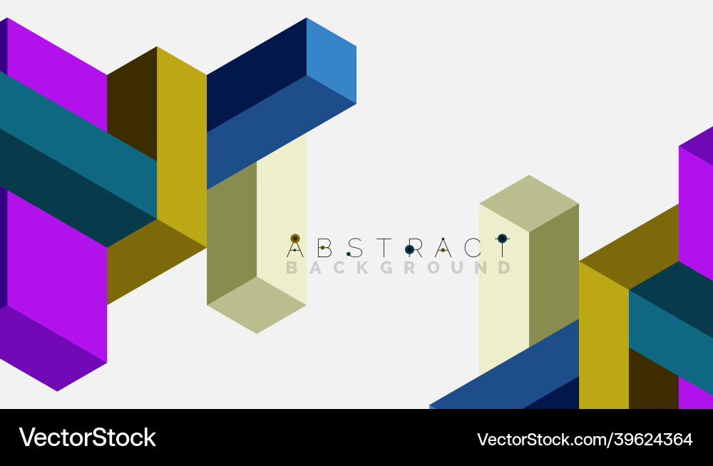 Abstract background 3d cubes cubic elements Abstract background 3d cubes cubic elements vector image