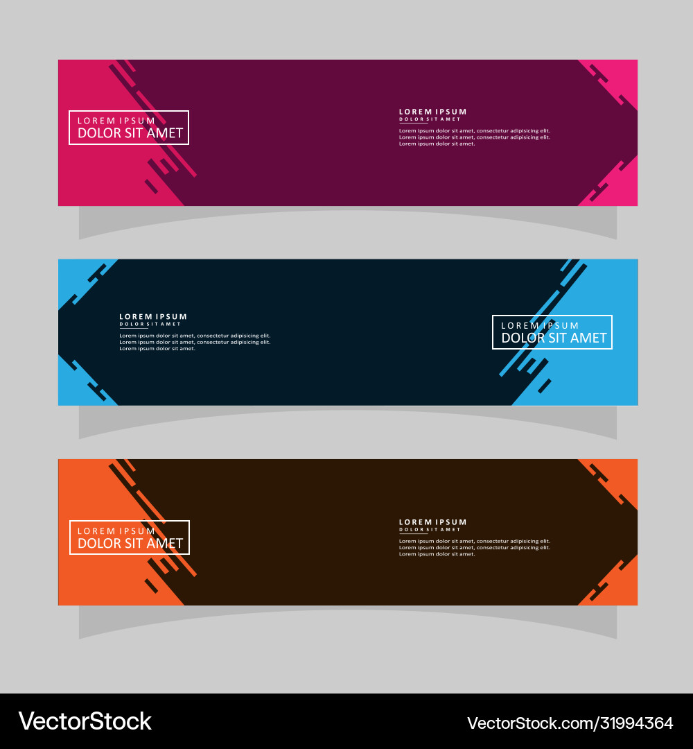 Abstract design banner web template Abstract design banner web template vector image