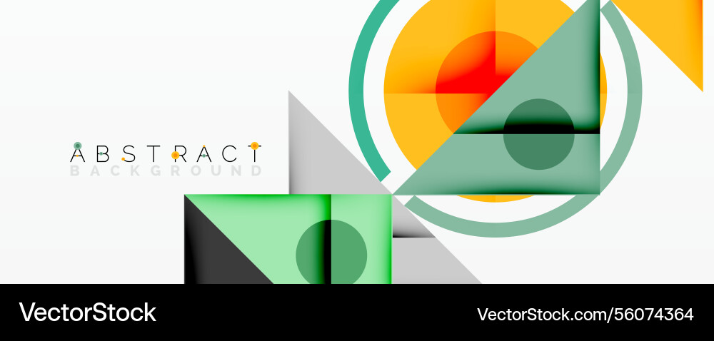 Abstract geometric composition with overlapping Abstract geometric composition with overlapping Vector Image