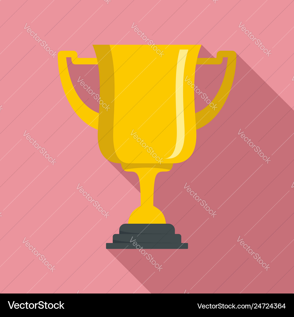 American Football Gold Cup Ikone flach Stil American Football Gold Cup Ikone flach Stil vektorbild