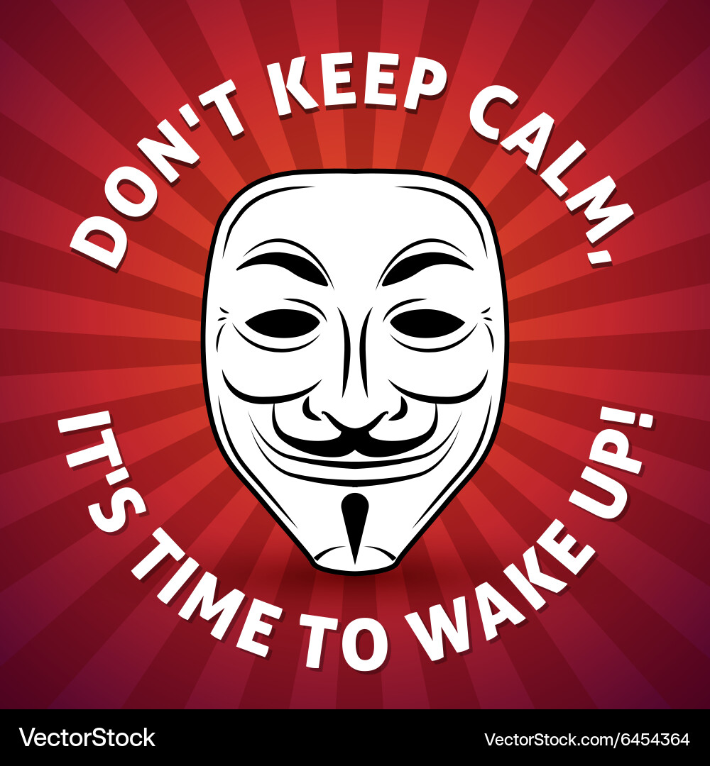 Anonymous Hacker Mask vector image