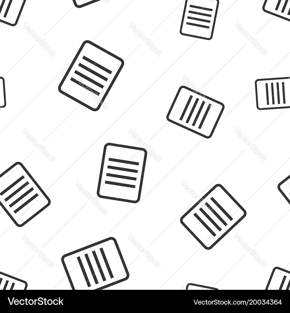 Document seamless pattern background business vector image
