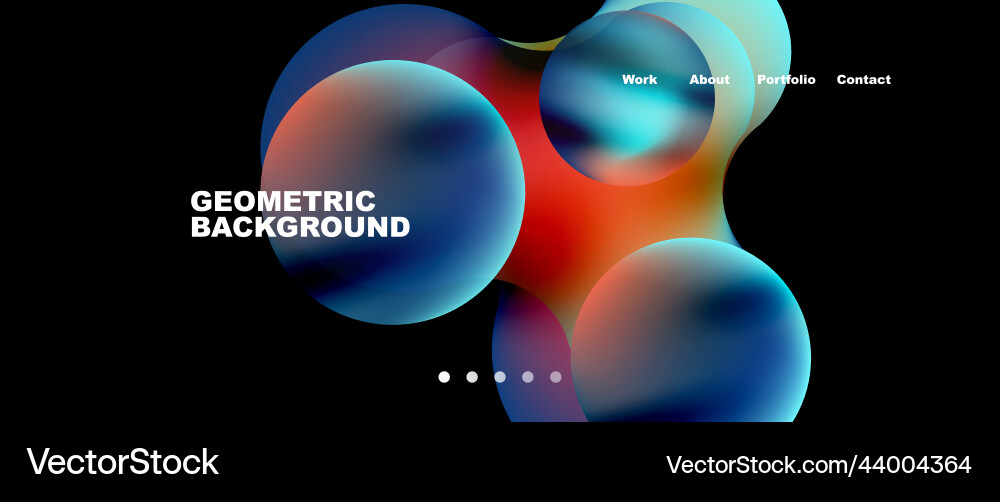 Flowing gradient colors and round elements Flowing gradient colors and round elements Vector Image