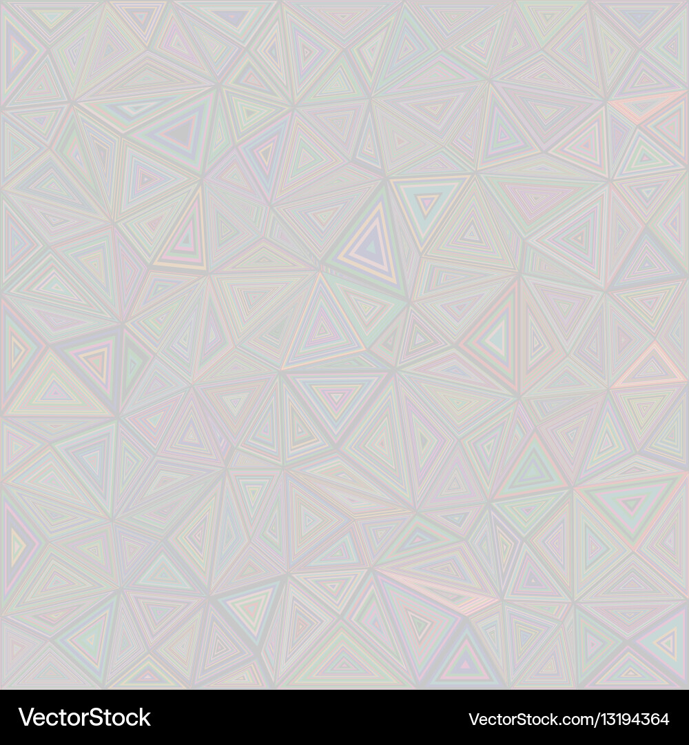 Light colored triangle tile background design vector image
