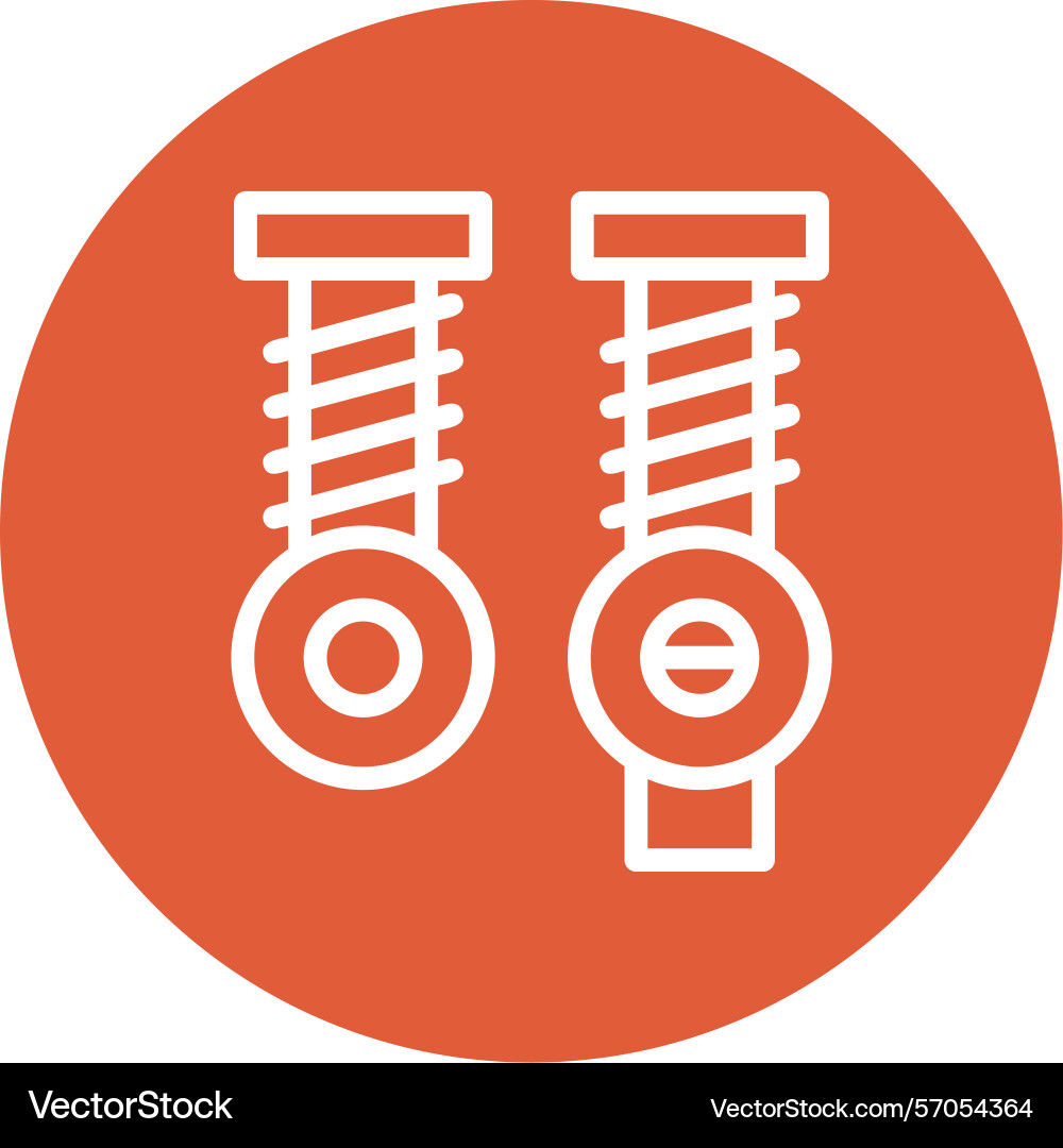 Machine parts line circle style icon design Vector Image