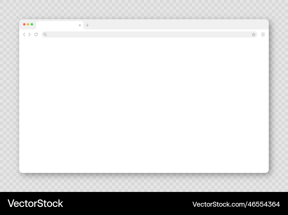 Modern Web Browser Window vector image