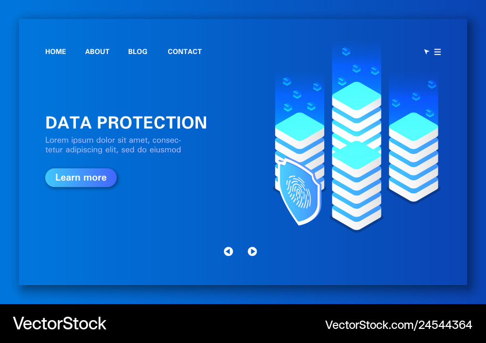 Network data protection and processing concept Network data protection and processing concept vector image