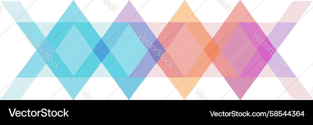 Overlapping Geometric Triangles - Abstract Pattern Vector Image
