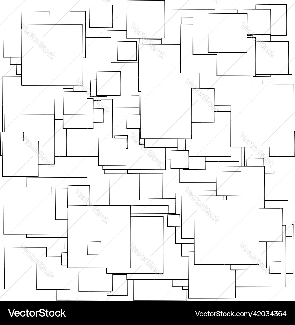 Random scattered squares pattern texture element Random scattered squares pattern texture element vector image