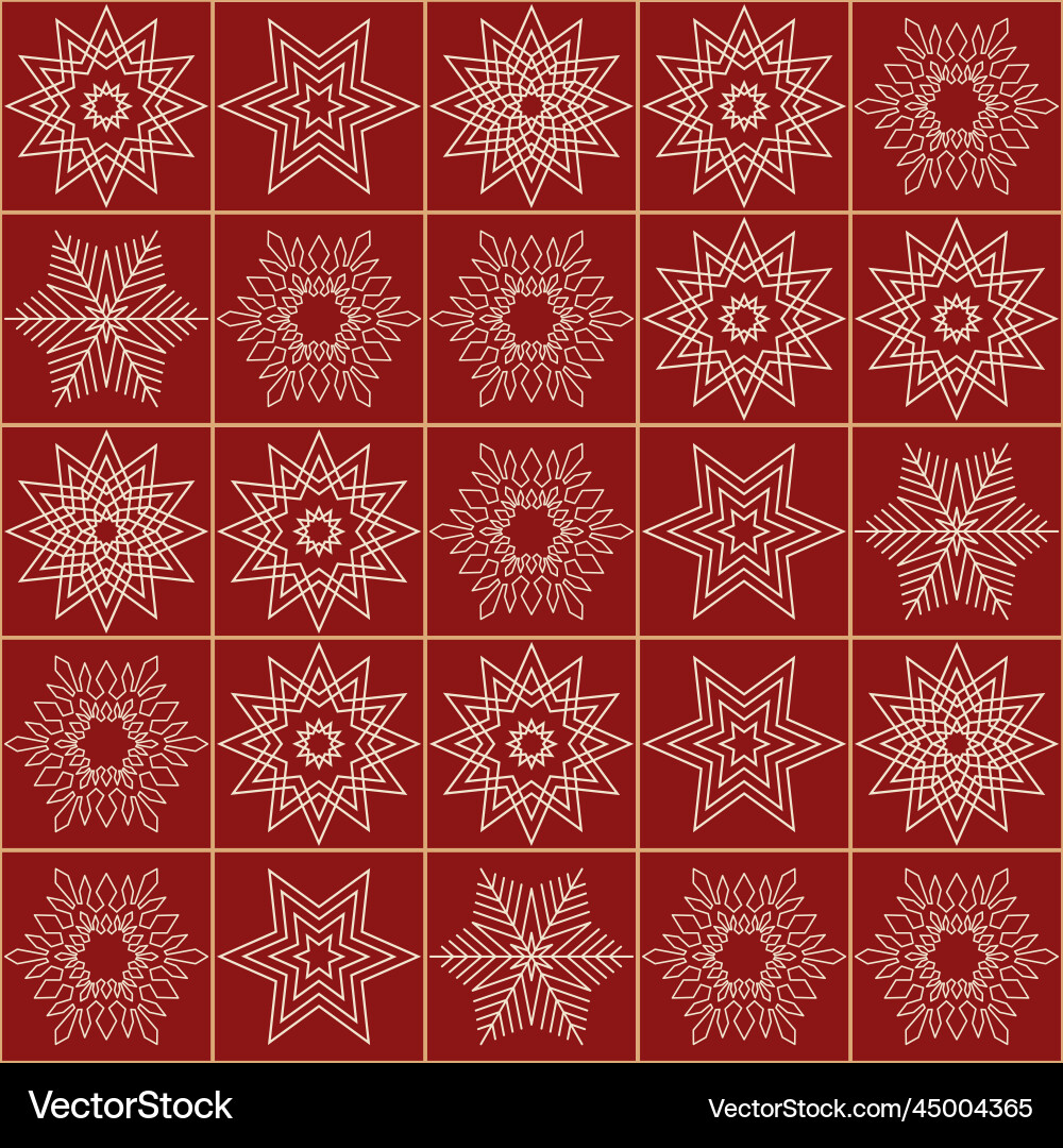 Christmas seamless pattern with snowflake Christmas seamless pattern with snowflake vector image
